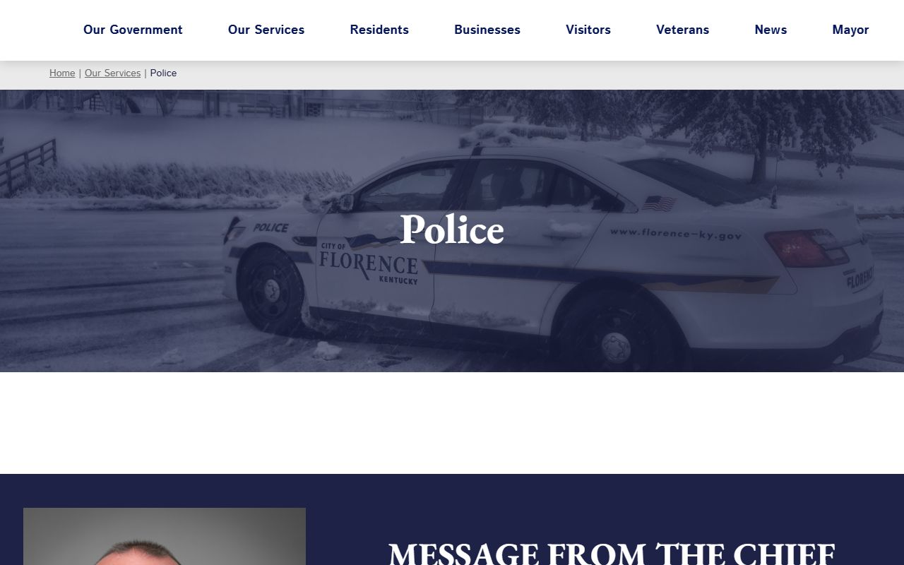 Florence arrest records police department