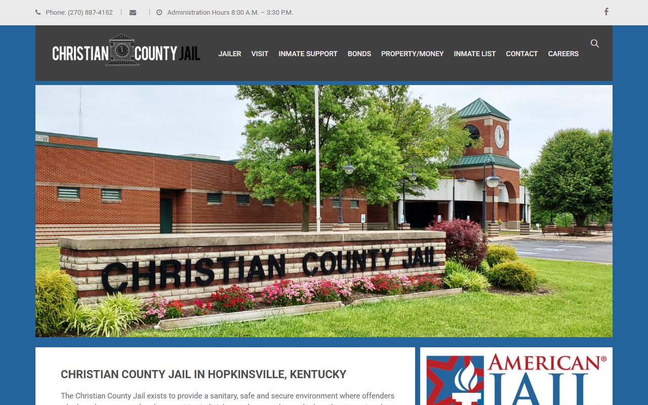 Hopkinsville arrest records Christian County jail