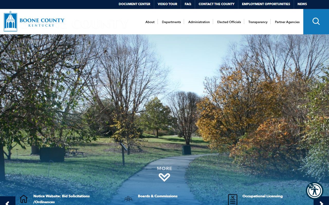 Boone County government website for arrest records