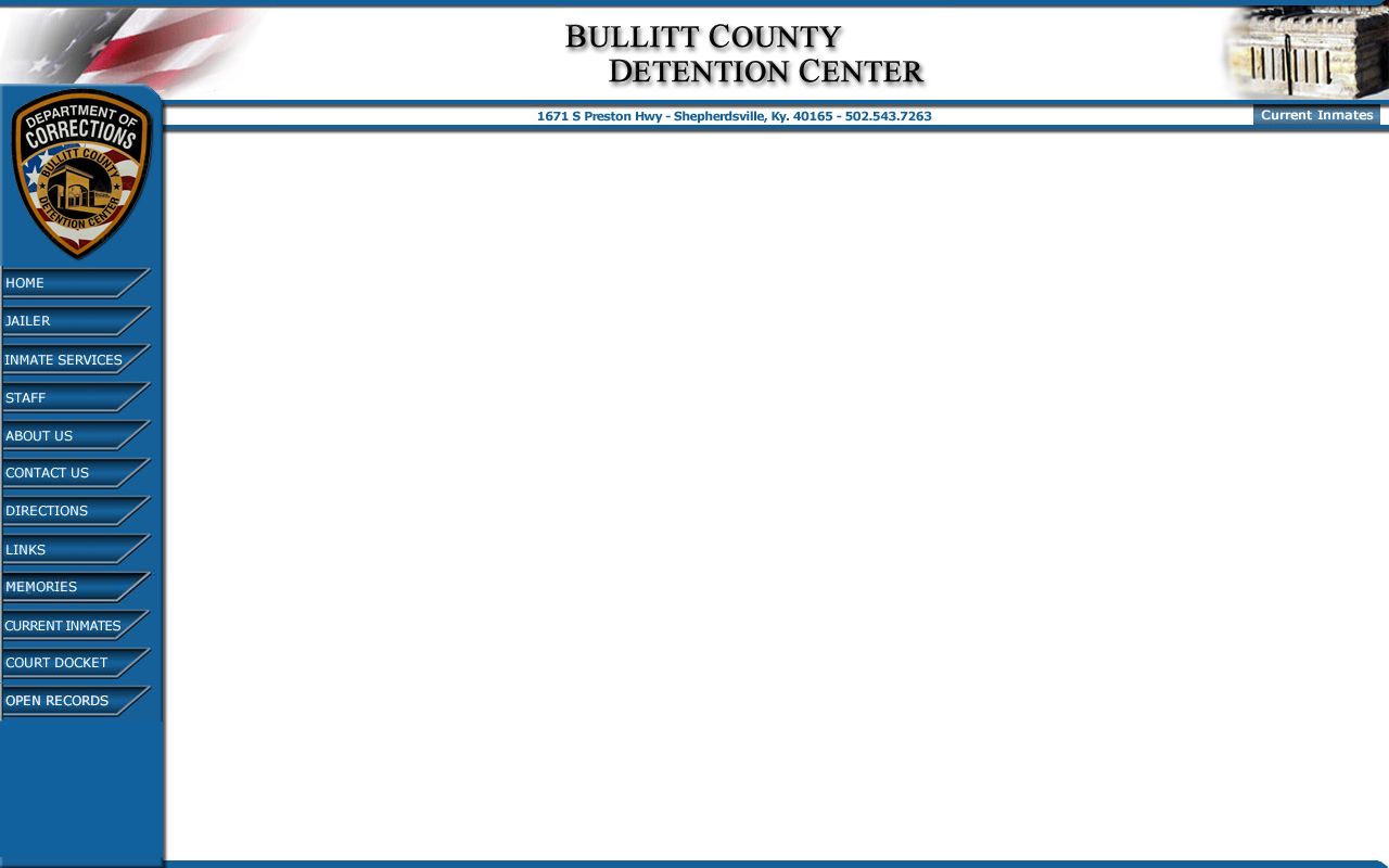 Bullitt County inmate list arrest records