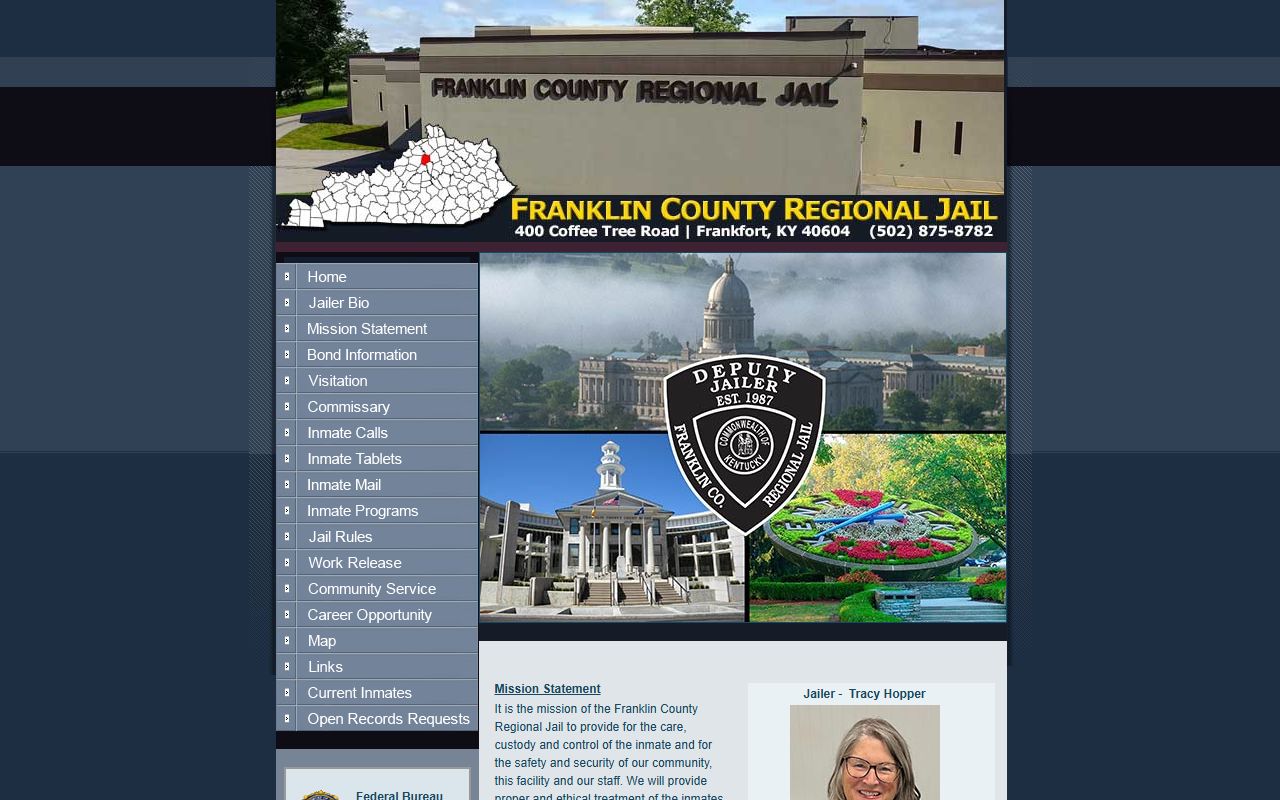 Franklin County Regional Jail arrest records