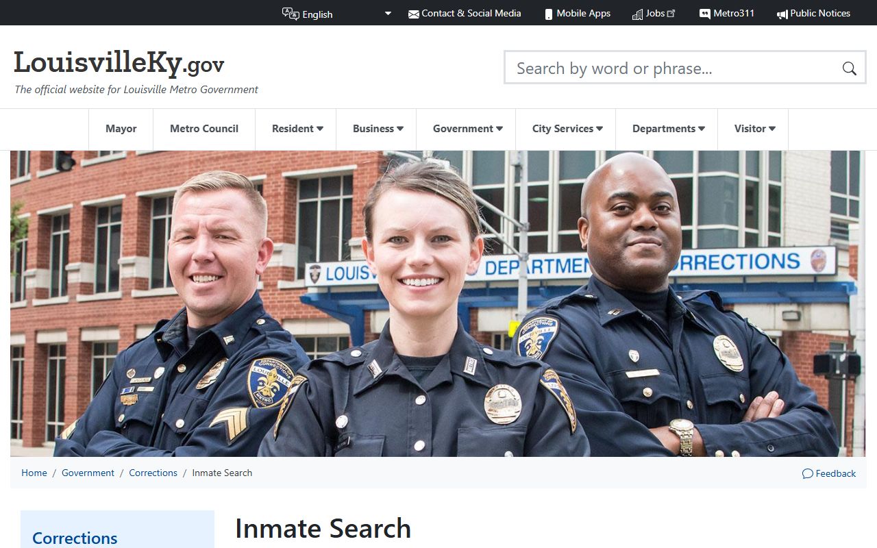 Jefferson County arrest records inmate search portal