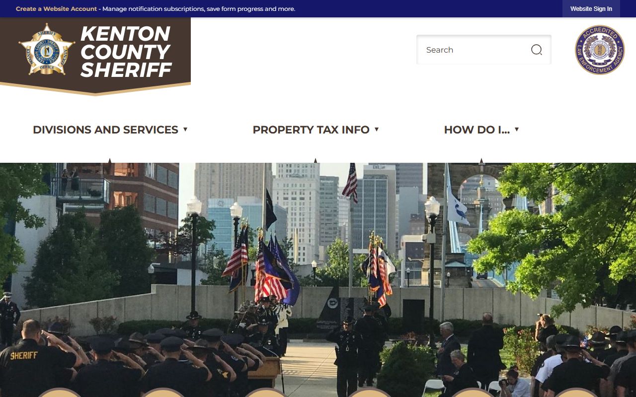 Kenton County Sheriff's Office arrest records website