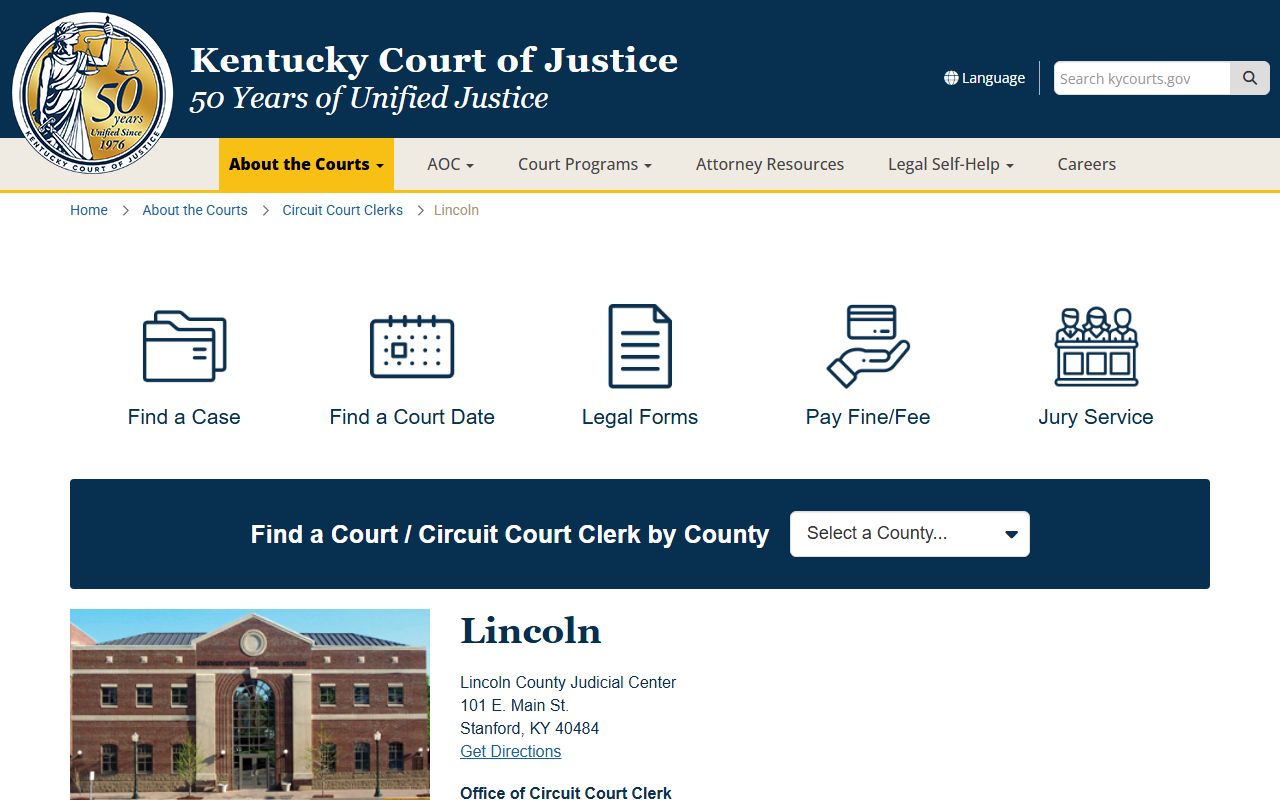 Lincoln County court information arrest records