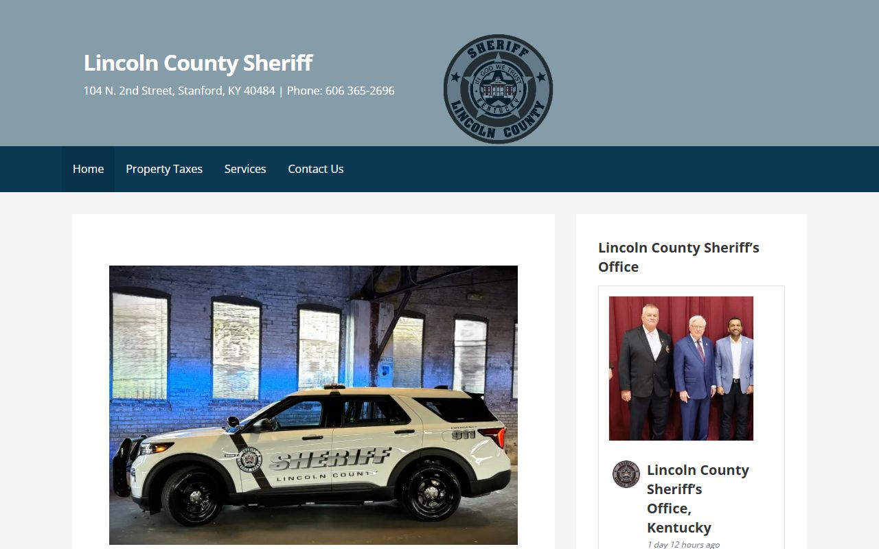 Lincoln County Sheriff arrest records