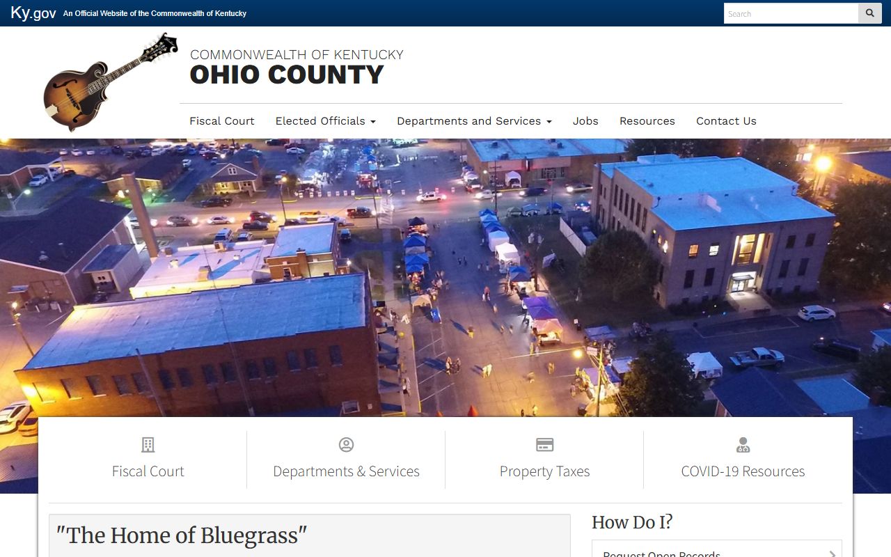 Ohio County government arrest records