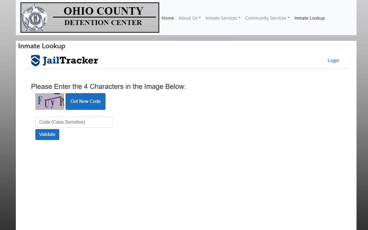 Ohio County inmate roster arrest records