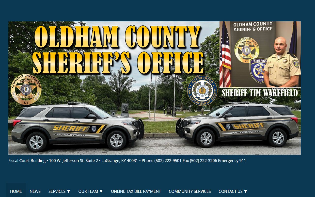 Oldham County Sheriff's Office arrest records