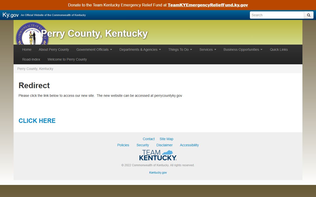 Perry County government arrest records