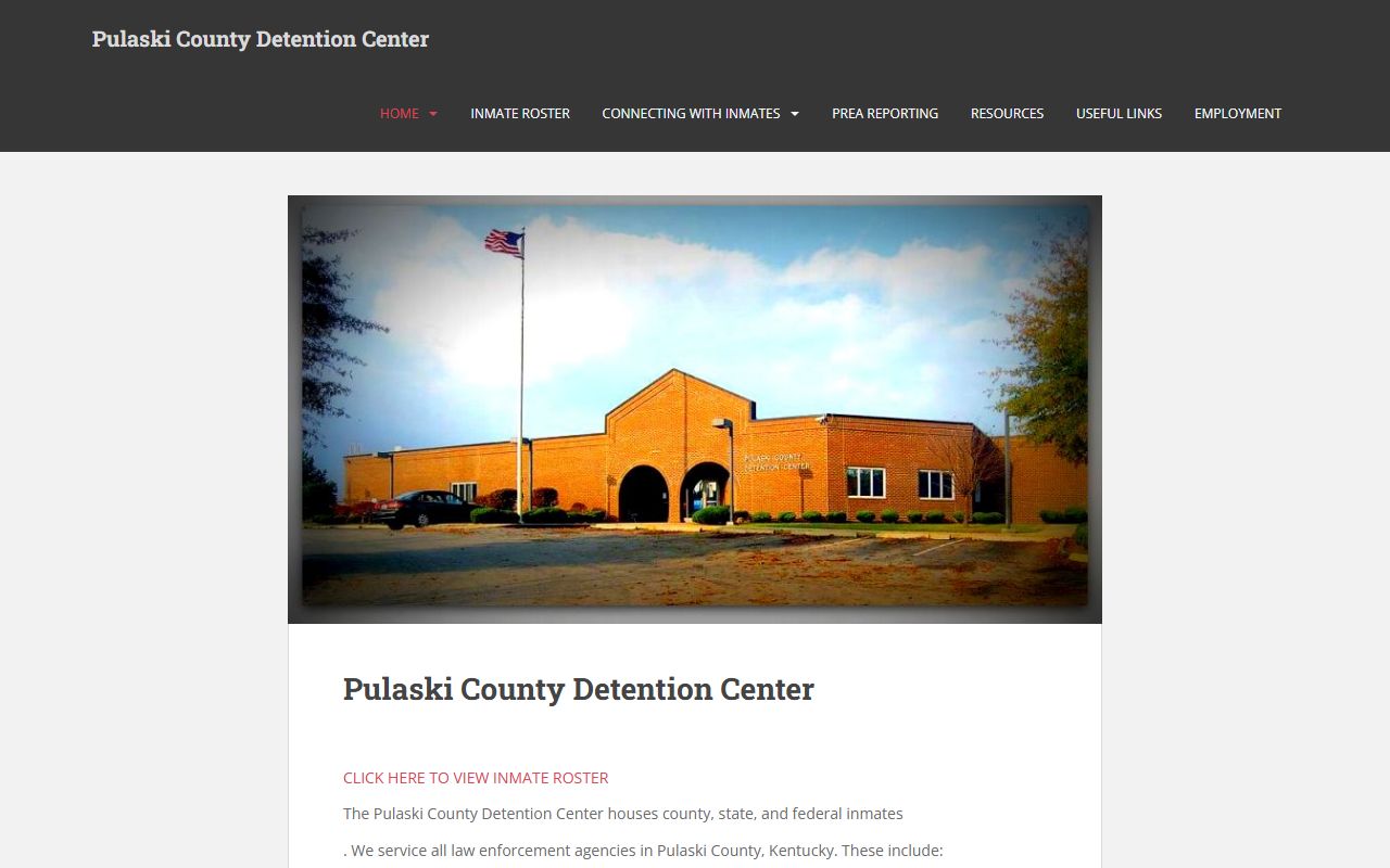 Pulaski County Detention Center arrest records