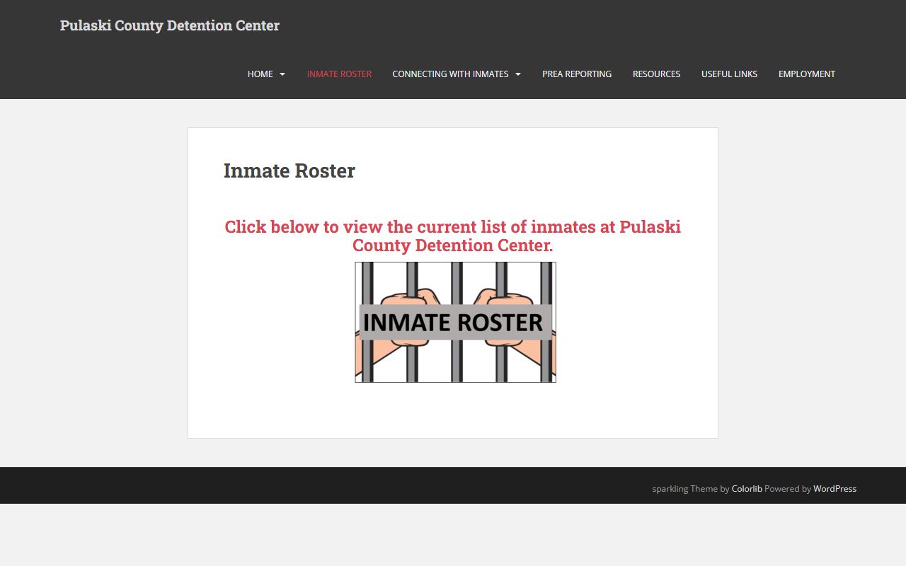 Pulaski County inmate roster and arrest records