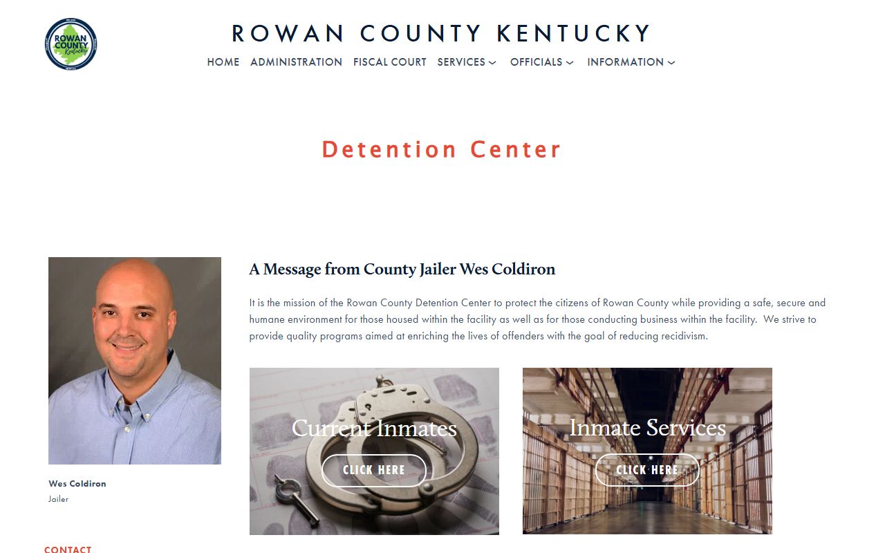 Rowan County Detention Center arrest records