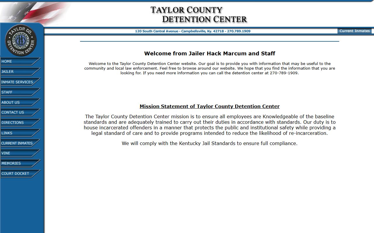 Taylor County Detention Center arrest records